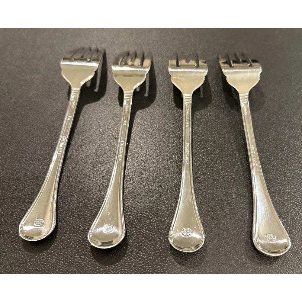 Pfaltzgraff Sturbridge Salad‎ Fork Forks Stainless Steel Flatware Set Of 4